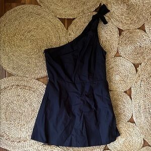 Black One-Shoulder Romper